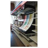 Lighted Commercial Pegboard Display Shelving