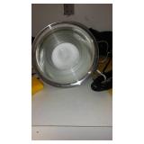 Peg Board Shelving, Storage Cabinet with Contents