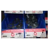 6 Compartment Hardware Organizer with contents. Metal