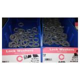 6 Compartment Hardware Organizer with contents. Metal