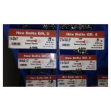 6 Compartment Hardware Organizer with contents. Metal