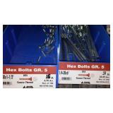 6 Compartment Hardware Organizer with contents. Metal