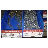 6 Compartment Hardware Organizer with contents. Metal