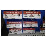 6 Compartment Hardware Organizer with contents. Metal