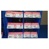 6 Compartment Hardware Organizer with contents. Metal