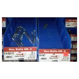 6 Compartment Hardware Organizer with contents. Metal