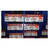 6 Compartment Hardware Organizer with contents. Metal