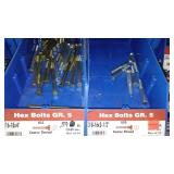 6 Compartment Hardware Organizer with contents. Metal