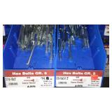 6 Compartment Hardware Organizer with contents. Metal