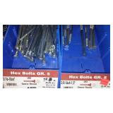 6 Compartment Hardware Organizer with contents. Metal