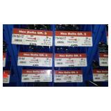 6 Compartment Hardware Organizer with contents. Metal