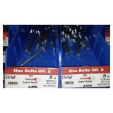 6 Compartment Hardware Organizer with contents. Metal