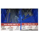 6 Compartment Hardware Organizer with contents. Metal