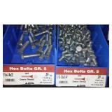 6 Compartment Hardware Organizer with contents. Metal