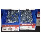 6 Compartment Hardware Organizer with contents. Metal