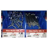 6 Compartment Hardware Organizer with contents. Metal