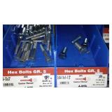 6 Compartment Hardware Organizer with contents. Metal