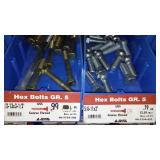 6 Compartment Hardware Organizer with contents. Metal