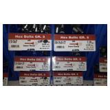 6 Compartment Hardware Organizer with contents. Metal