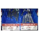 6 Compartment Hardware Organizer with contents. Metal