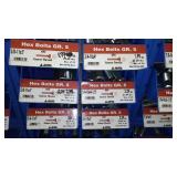 6 Compartment Hardware Organizer with contents. Metal