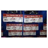 6 Compartment Hardware Organizer with contents. Metal