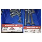 6 Compartment Hardware Organizer with contents. Metal