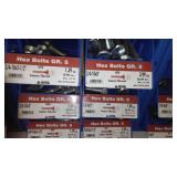 6 Compartment Hardware Organizer with contents. Metal