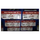 6 Compartment Hardware Organizer with contents. Metal