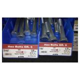 6 Compartment Hardware Organizer with contents. Metal