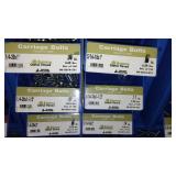 6 Compartment Hardware Organizer with contents. Metal