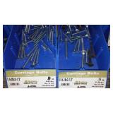 6 Compartment Hardware Organizer with contents. Metal