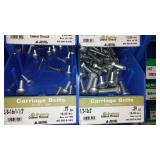 6 Compartment Hardware Organizer with contents. Metal