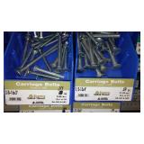 6 Compartment Hardware Organizer with contents. Metal