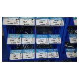 6 Compartment Hardware Organizer with contents. Metal