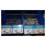 6 Compartment Hardware Organizer with contents. Metal