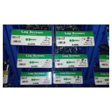 6 Compartment Hardware Organizer with contents. Metal