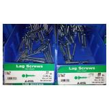 6 Compartment Hardware Organizer with contents. Metal