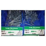 6 Compartment Hardware Organizer with contents. Metal