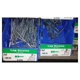 6 Compartment Hardware Organizer with contents. Metal