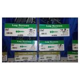 6 Compartment Hardware Organizer with contents. Metal