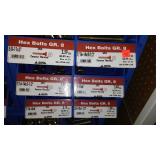 6 Compartment Hardware Organizer with contents. Metal