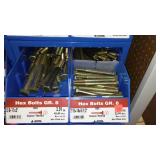 6 Compartment Hardware Organizer with contents. Metal
