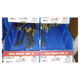 6 Compartment Hardware Organizer with contents. Metal