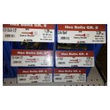 6 Compartment Hardware Organizer with contents. Metal