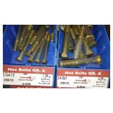 6 Compartment Hardware Organizer with contents. Metal