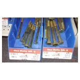 6 Compartment Hardware Organizer with contents. Metal