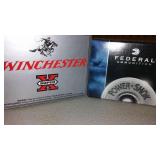 Ammunition, Winchester (3) and Federal (2) 20 GA.