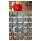 Vintage Parts Sorter with Contents. 150 Compartments