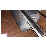 Bulman Vintage Paper Cutter, with Allied Clothiers paper roll.